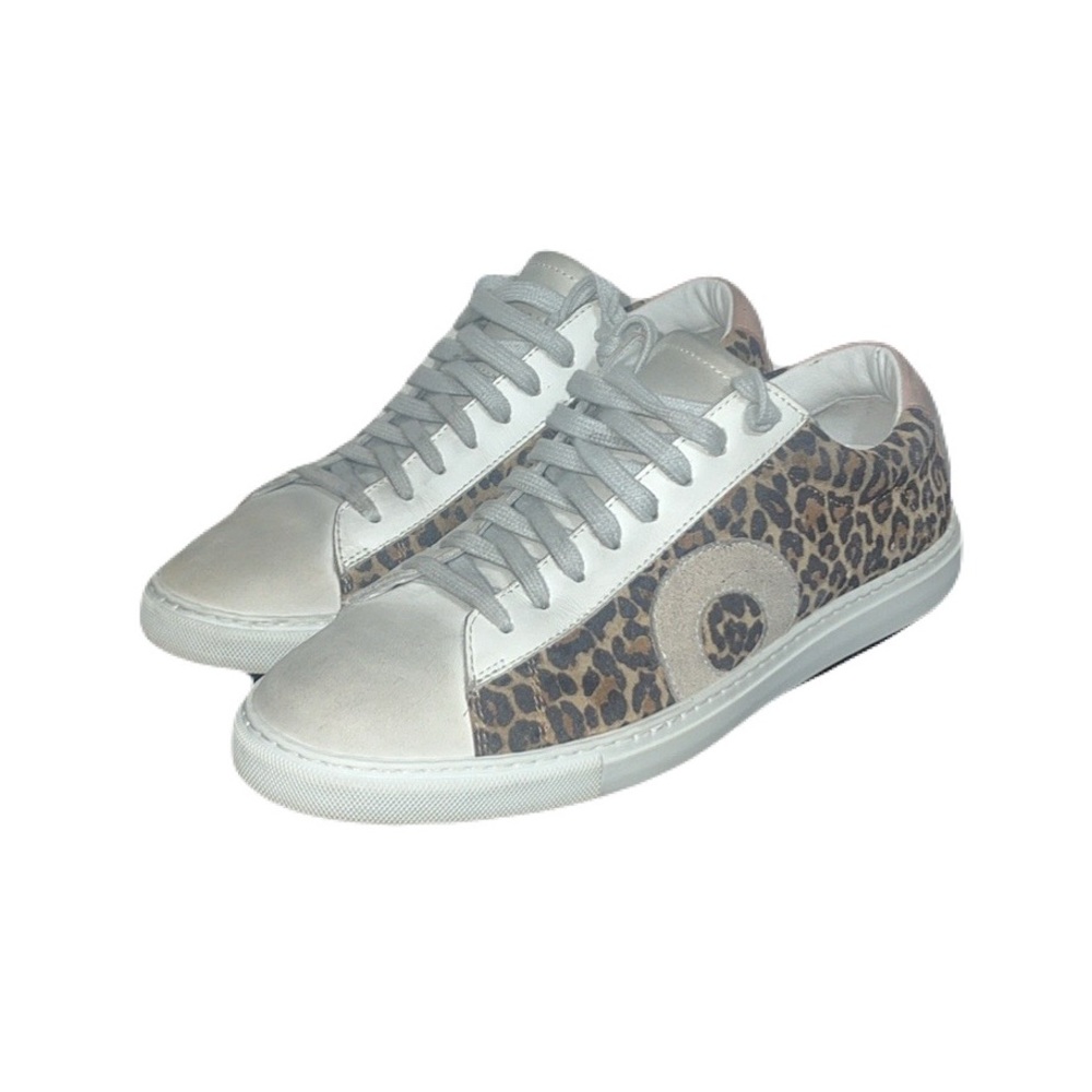 Oliver Cabell Women’s Low 1 Leather Sneakers in Leopard, size 37